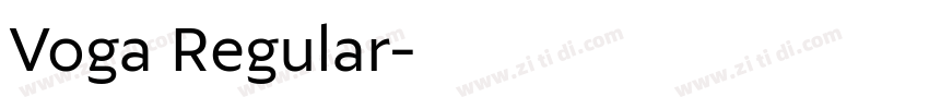 Voga Regular字体转换